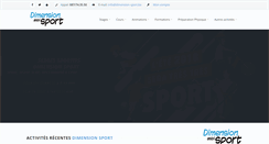 Desktop Screenshot of dimension-sport.be
