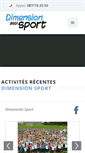 Mobile Screenshot of dimension-sport.be