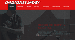 Desktop Screenshot of dimension-sport.com