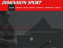 Tablet Screenshot of dimension-sport.com